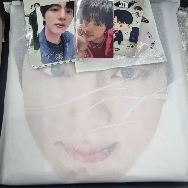[BUNJANG] BTS Jin Runseokjin Cat Raincoat / bts진 런석진 고양 기프트 역조공 얼굴우비 runseokjin