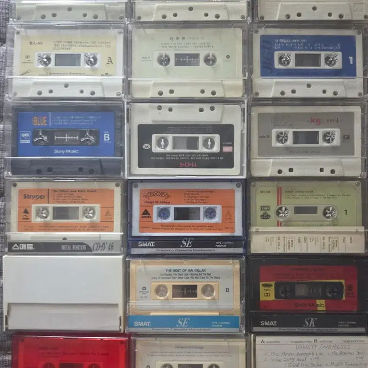 [BUNJANG] Used Cassette Tapes - 22 pcs / 정품 카세트테이프 알맹이만 있음 22개
