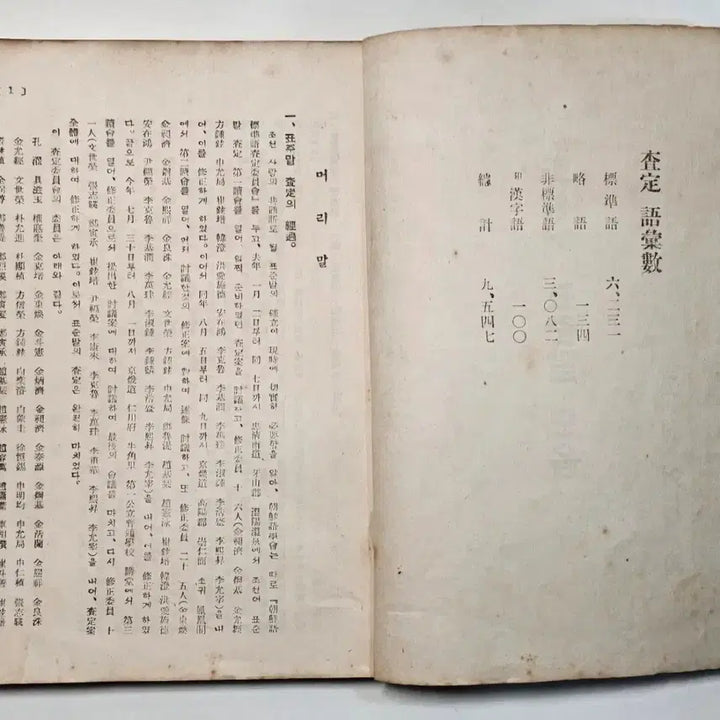 [BUNJANG] 1945 Chosun Language Society Standard Korean Dictionary Rare Edition / 1945년 조선어학회 표준말모음 희귀본