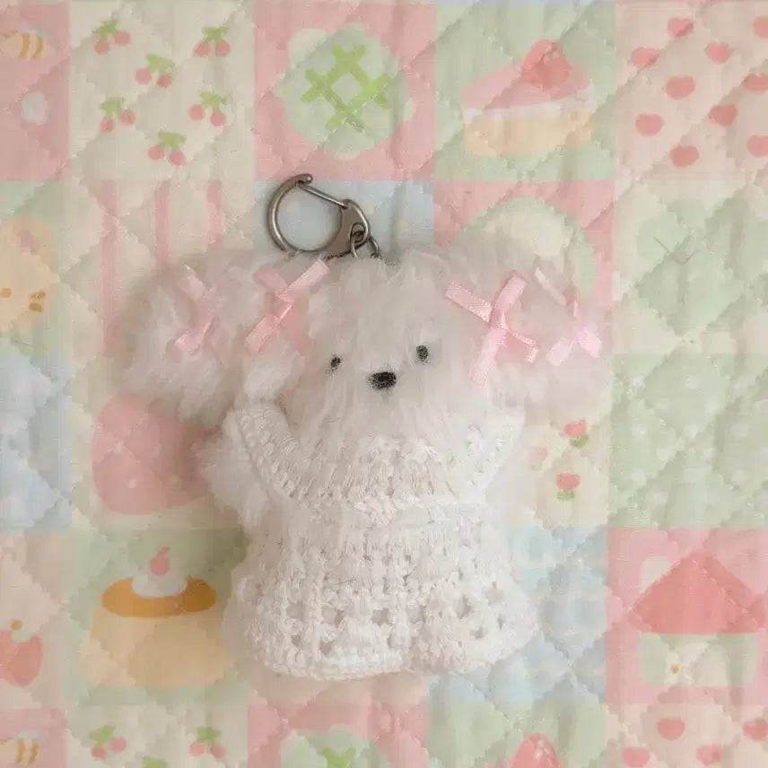 [BUNJANG] Moru (x) Plushie Keyring - Dog &amp; Rabbit / (모루x) 소품샵 강아지 토끼 봉제 인형 키링