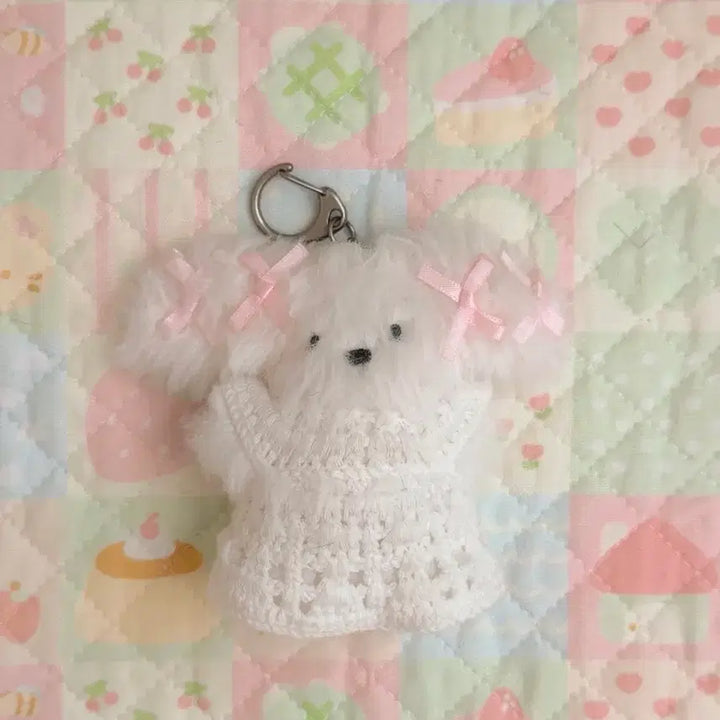 [BUNJANG] Moru (x) Plushie Keyring - Dog &amp; Rabbit / (모루x) 소품샵 강아지 토끼 봉제 인형 키링