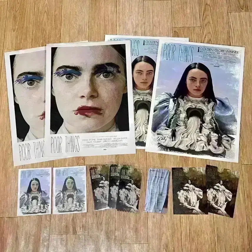 [BUNJANG] Poor Things Original Ticket Art Card Poster Set / 가여운것들 오리지널티켓 아트카드 포스터 요르고스란티모스 엠마스톤영화 오티