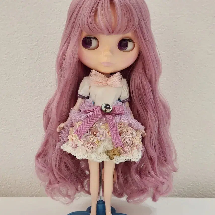 [BUNJANG] Neo Blythe Compatible Lavender Pink Hair Accessory / 네오브라이스 호환 라벤더핑크 헤어틀