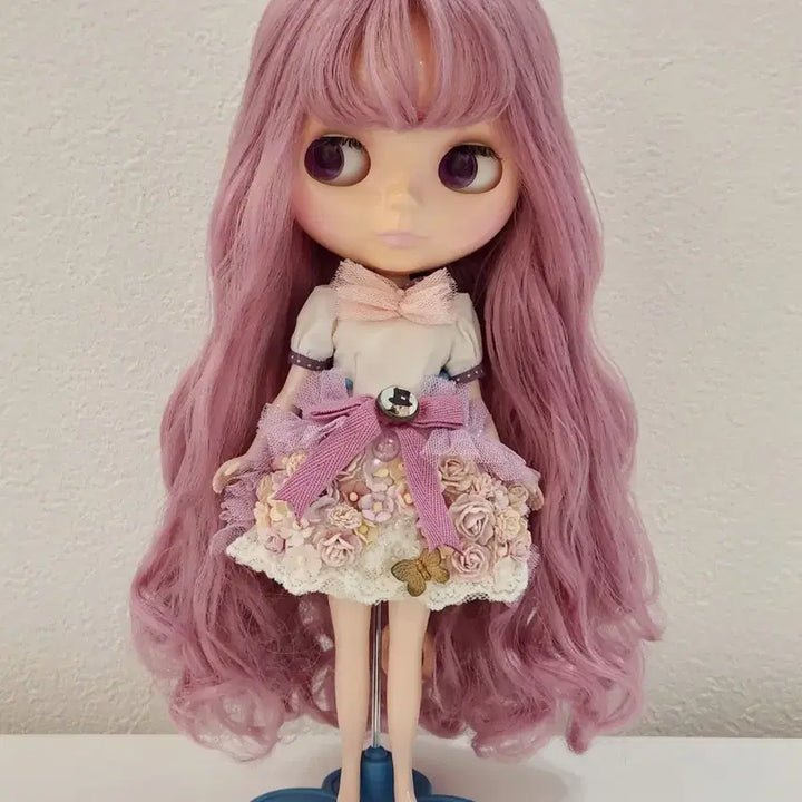 [BUNJANG] Neo Blythe Compatible Lavender Pink Hair Accessory / 네오브라이스 호환 라벤더핑크 헤어틀