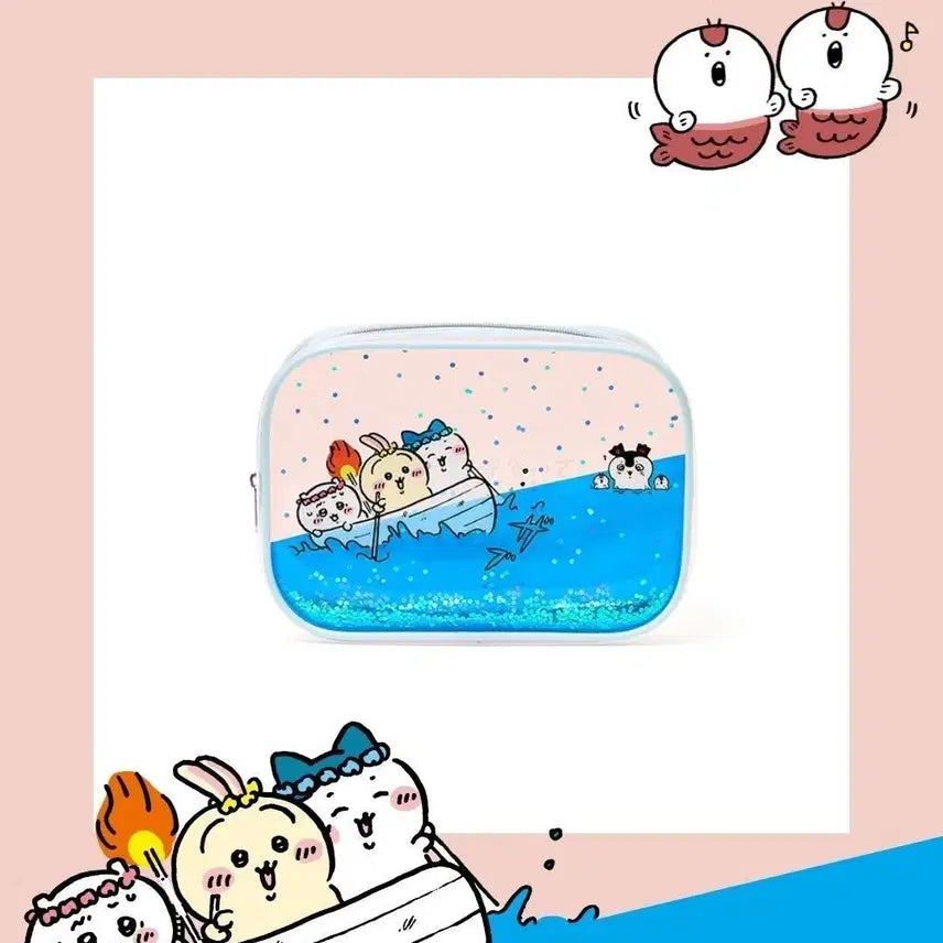 [BUNJANG] Chiikawa Mermaid Island Parco Collaboration Pouch / 치이카와 인어섬 파르코 parco 콜라보 파우치
