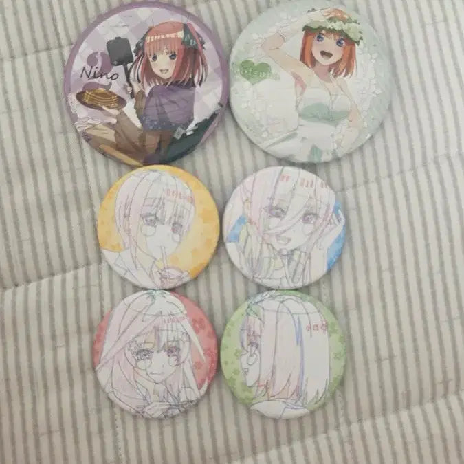 [BUNJANG] The Quintessential Quintuplets Can Badge Bundle Set / 5등분 신부 굿즈 캔뱃지 일괄