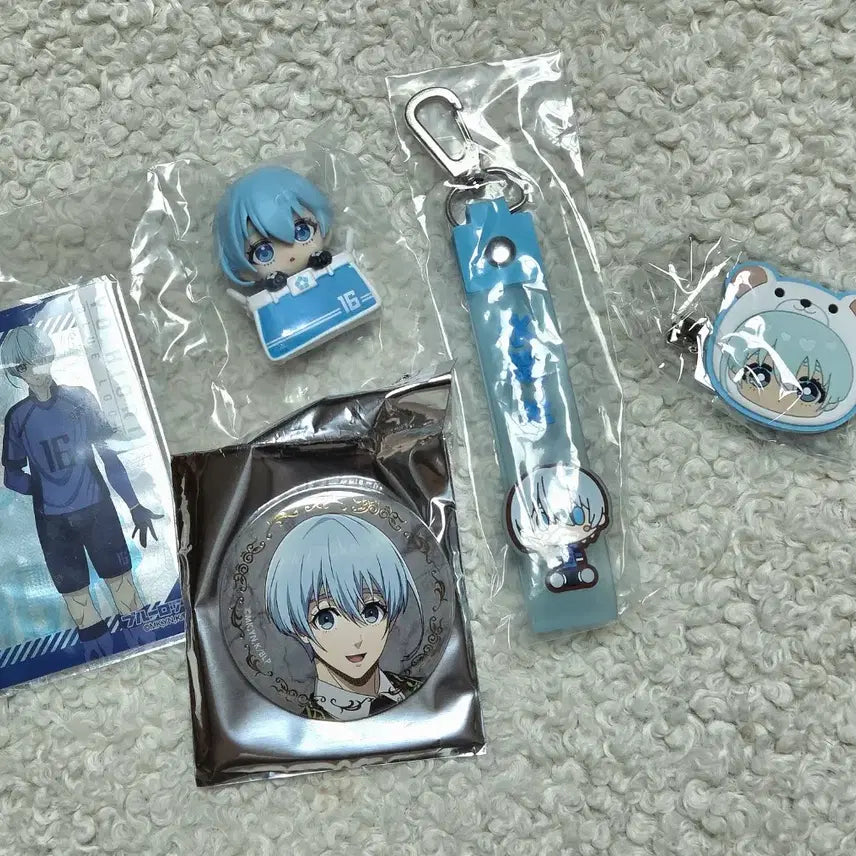 [BUNJANG] Blue Lock Hiori Yo Collectible Set / 블루록 히오리 요우 캔뱃지 지류 헤어핀가챠 가방가챠 쿠지 스트랩 일괄