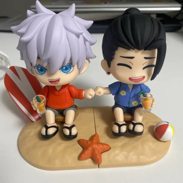 [BUNJANG] Jujutsu Kaisen Beach Ver. Gojo &amp; Geto Bundle Key Player Model Kit / 주술회전 시크릿 해변 고죠, 게토 일괄 키플레이 모델킷