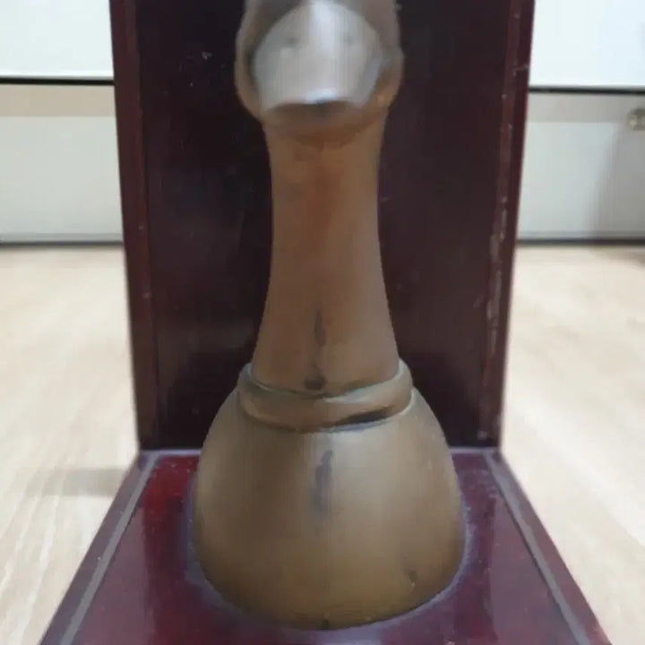 [BUNJANG] Antique Duck Shaped Brass Bookends with Wood Base / 오리 모양 북엔드 앤틱 장식품