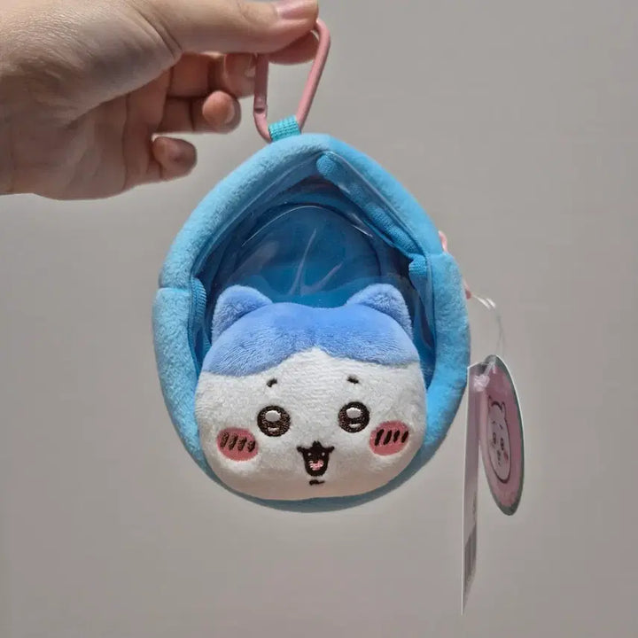 [BUNJANG] Chiikawa Hachiware Face Clear Mini Pouch / 치이카와 페이스 클리어 미니 파우치 _하치와레