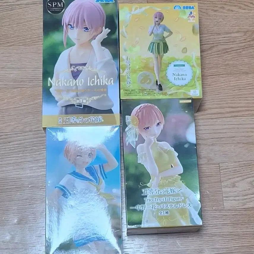 [BUNJANG] The Quintessential Quintuplets Nakano Ichika 4 Types Figure Bundle Set / 오등분의 신부 나카노 이치카 피규어 4종 일괄
