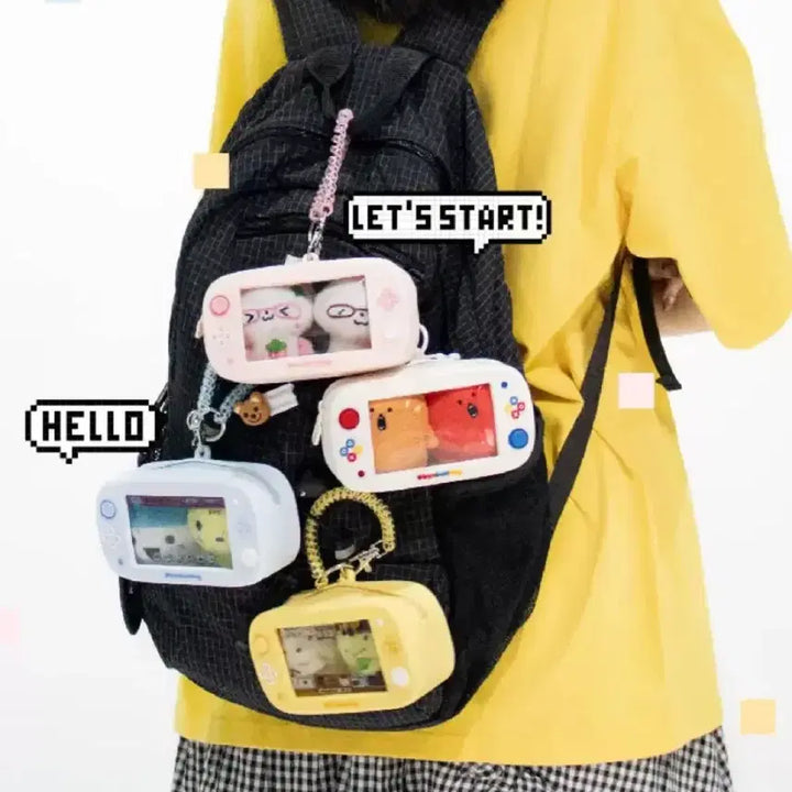 [BUNJANG] 5cm Doll Game Console Pouch Keychain / 5cm 인형 솜 누이 게임기 파우치 키링 판매합니다