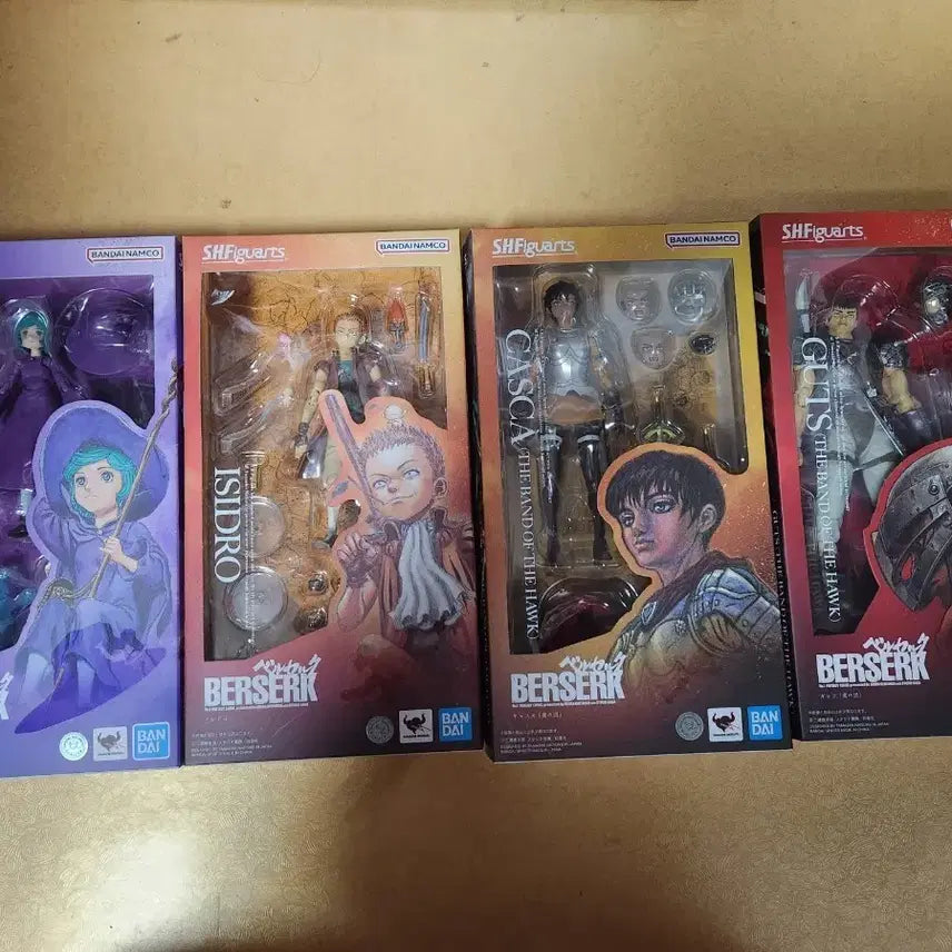 [BUNJANG] SHFiguarts Berserk 4종 Figure Set (Sealed) / SHFiguarts 베르세르크 피규어 4종 미개봉 택포 30만