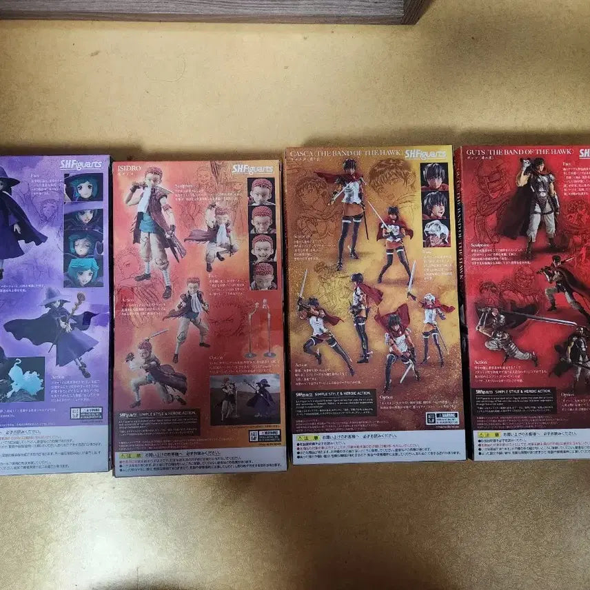 [BUNJANG] SHFiguarts Berserk 4종 Figure Set (Sealed) / SHFiguarts 베르세르크 피규어 4종 미개봉 택포 30만