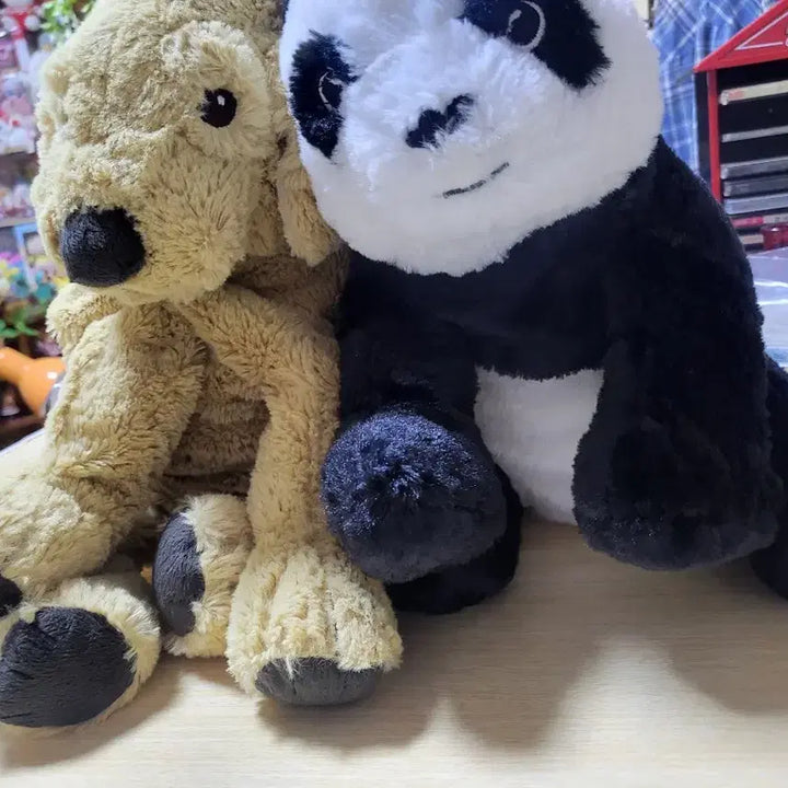 [BUNJANG] IKEA Plush Toy Set - Retriever &amp; Panda - Bundle Set / 이케아 인형 세트 리트리버 판다 일괄 택포