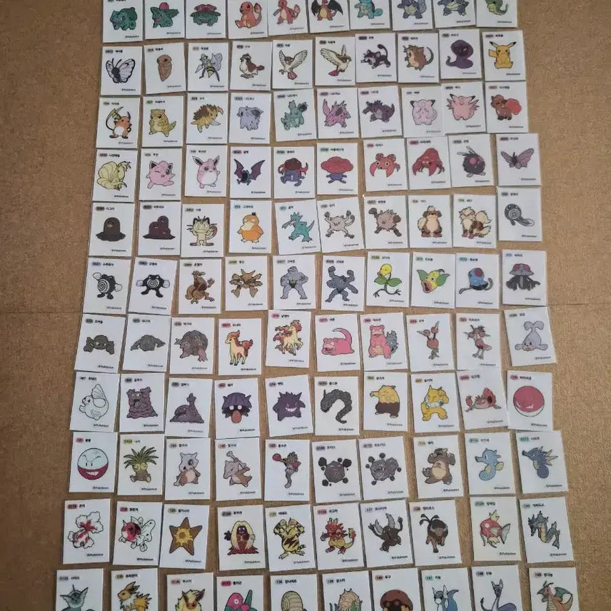 [BUNJANG] Pokemon Stickers Bundle Set (240 pcs) / 포켓몬 띠부씰 1,2세대,4,9세대,시즌1 중복없이240장 일괄판매합니다