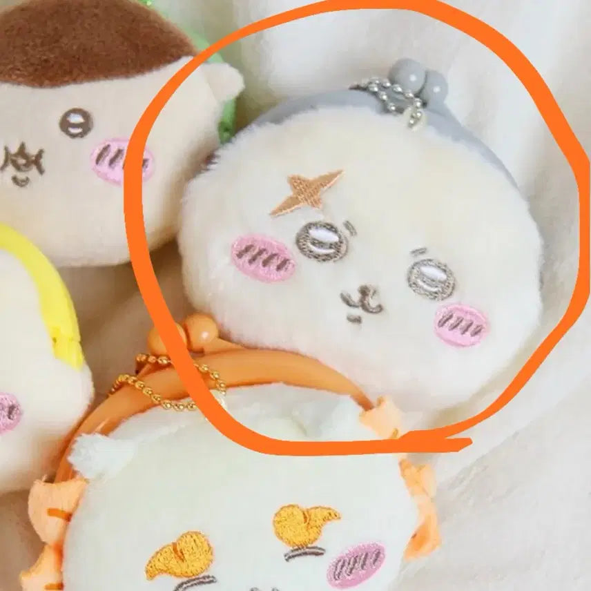 [BUNJANG] Chiikawa Rakkko Mini Gamaguchi Coin Purse / 먼작귀 치이카와 미니 가마구치 똑딱이 동전지갑 / 랏코