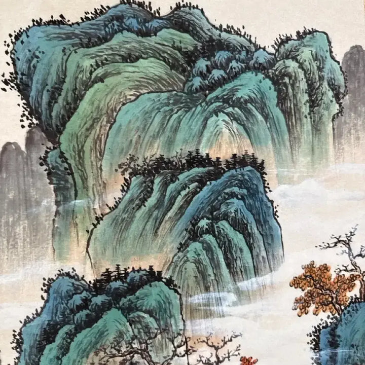 [BUNJANG] Traditional Korean Landscape Painting / 동양화 산수화 폭포 산 그림