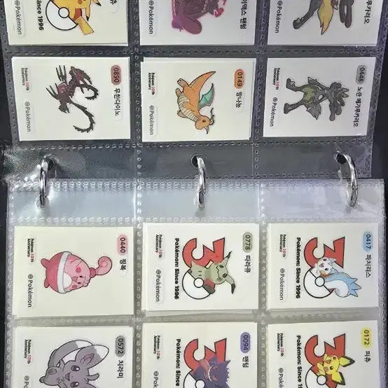 [BUNJANG] Pokemon Stickers (83 pcs) / 포켓몬스터 띠부띠부씰 83개