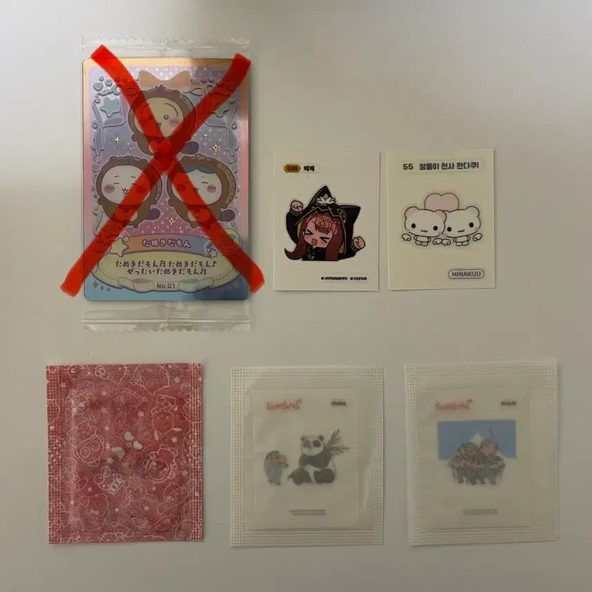 [BUNJANG] Various Character Seal Collection / 명일방주페페 하나쿠우 판다쿠 구데타마 짱구 띠부씰