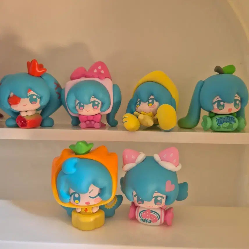 [BUNJANG] Hatsune Miku Funnyfandom Fruit Candy Figure Bundle Set / 하츠네미쿠 퍼니즘 과일 사탕 피규어 일괄