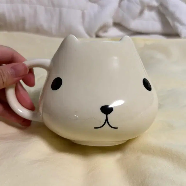 [BUNJANG] Vintage Capybara Face Mug Cup Cream / 9/20까지4.5에서 3.8할인)고전 카피바라상 얼굴 머그컵  크림