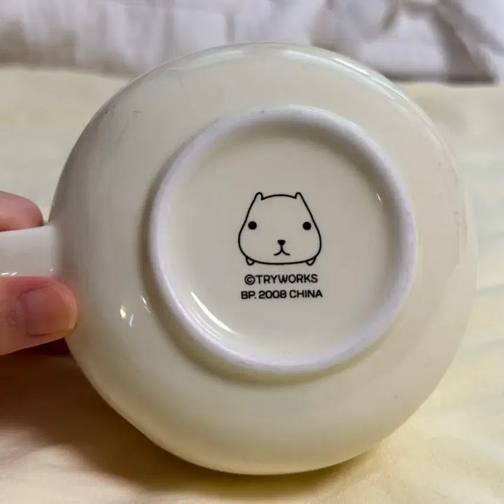 [BUNJANG] Vintage Capybara Face Mug Cup Cream / 9/20까지4.5에서 3.8할인)고전 카피바라상 얼굴 머그컵  크림