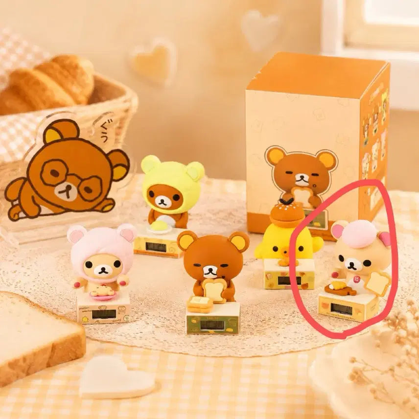 [BUNJANG] Rilakkuma Bakery Clock Figure (Korilakkuma Melon Bread) / 리락쿠마 베이커리 시계 피규어(코리락쿠마 메론빵)