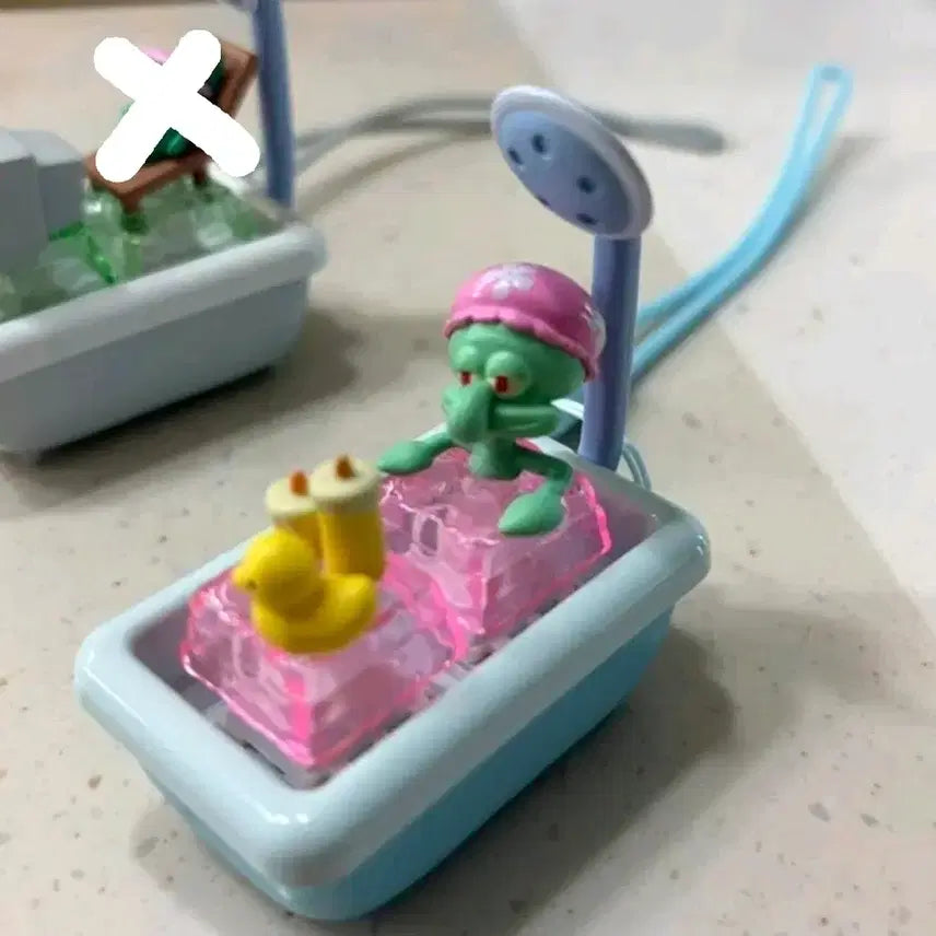 [BUNJANG] SpongeBob SquarePants Bath Series Squidward Keycap (Sealed) / 스폰지밥 욕조 키캡 징징이 (미개봉)