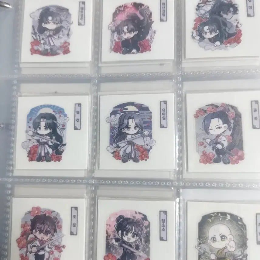 [BUNJANG] Volcanic Return Unofficial Goods Sticker Set, Photocard, and Postcard Bundle / (일괄)화산귀환 비공굿 띠부씰과 굿즈 일괄 판매