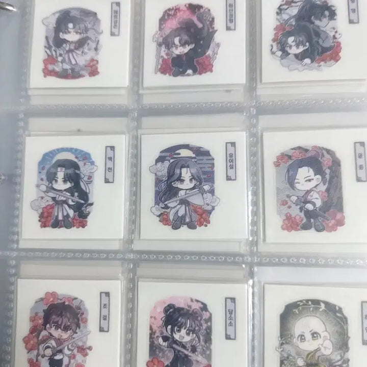 [BUNJANG] Volcanic Return Unofficial Goods Sticker Set, Photocard, and Postcard Bundle / (일괄)화산귀환 비공굿 띠부씰과 굿즈 일괄 판매