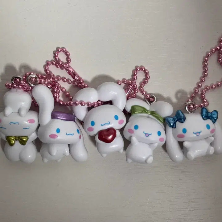 [BUNJANG] Sanrio Cinnamoroll Ear Dangle Mascot Keychain Gacha Full Set / 산리오 시나모롤 귀로 대롱대롱 마스코트 키링 가챠 풀셋
