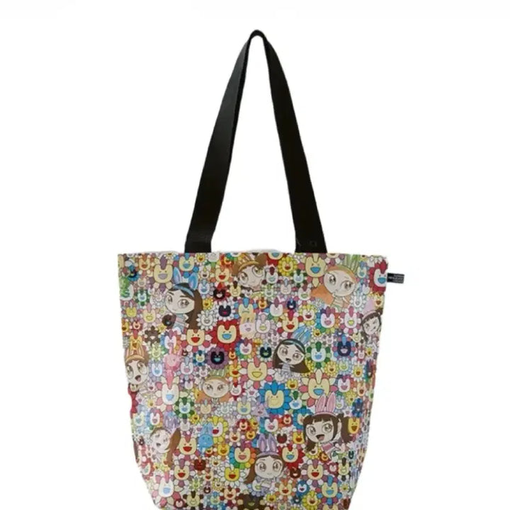 [BUNJANG] NewJeans x Murakami Reusable Bag Set (M, L) / 슈퍼내추럴 뉴진스 무라카미 콜라보 리유저블백 M,L 일괄 판매