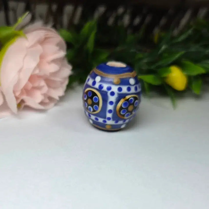 [BUNJANG] Handmade Miniature Glass Rosary / 핸드메이드 손그림 유리 천주 소장품