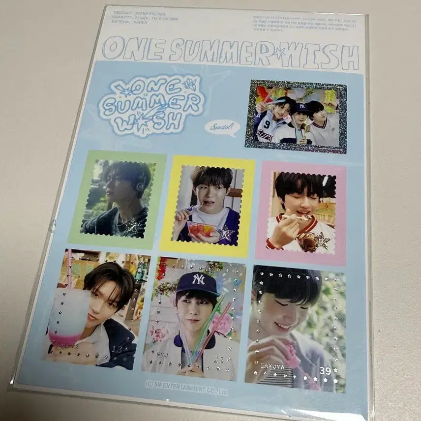 [BUNJANG] NCT WISH Exhibition Stamp Sticker (Sealed) / [미개봉 원가이하] NCT WISH 엔시티 위시 전시회 스탬프 스티커