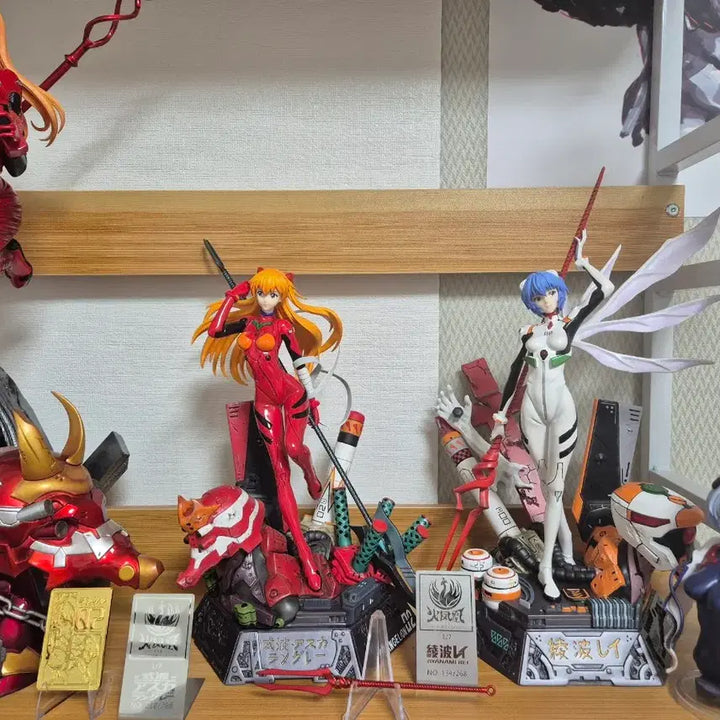 [BUNJANG] Evangelion Asuka &amp; Rei Resin Figures Bundle Set / 에반게리온 레진 일괄