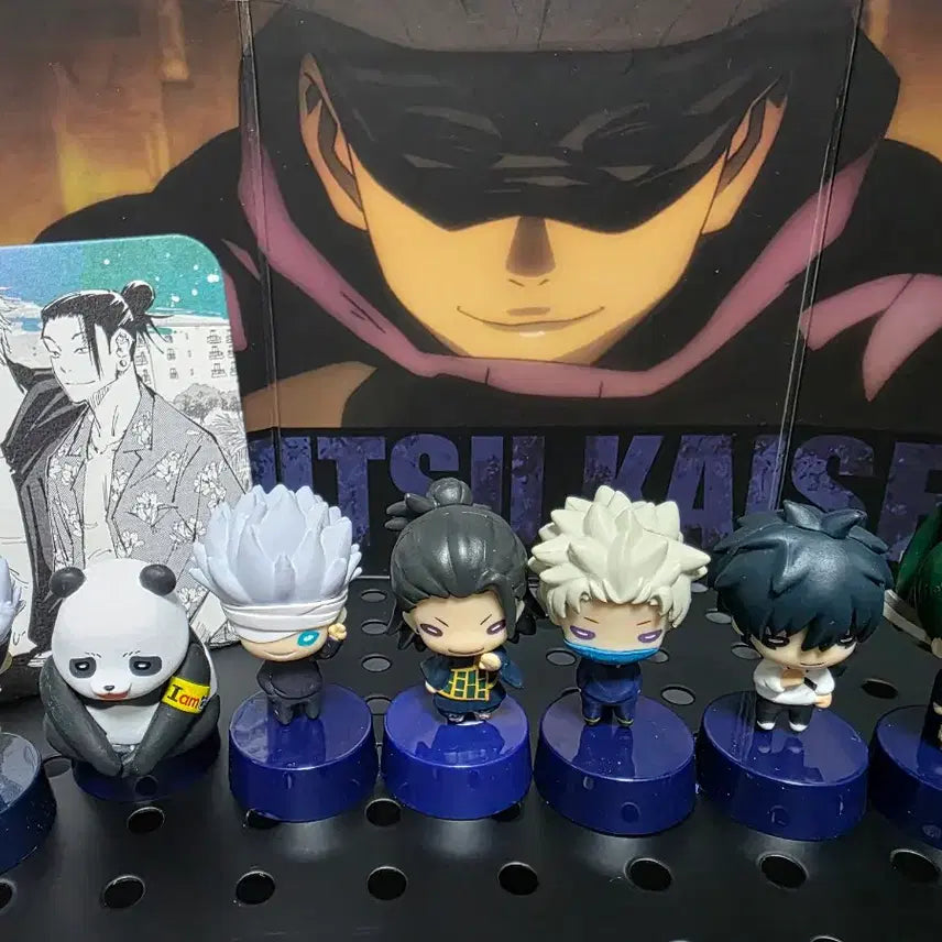 [BUNJANG] Jujutsu Kaisen Bundle Set Figure, Screen Coaster - Satoru Gojo, Suguru Geto, Yuta Okkotsu, Maki Zenin, Panda / 일괄) 주술회전 병풍 코스터 피규어 고죠 사토루 게토 스구루 옷코츠 유타 이누마키 토게 젠인 마키 판다