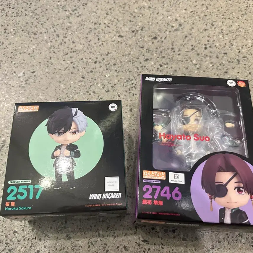 [BUNJANG] Wind Breaker Sakura &amp; Suo Nendoroid Figures (Sealed Bundle Set) / 윈드브레이커 사쿠라, 스오 넨도 미개봉 일괄 (네고가능)