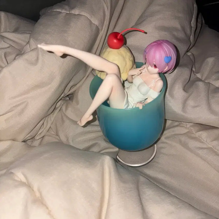 [BUNJANG] Re:Zero Rem Ram Cream Soda Figure / 리제로 람 크림소다 아이스크림 피규어 리 제로부터 시작하는 이세계 생활 미소녀 피규어 렘 람