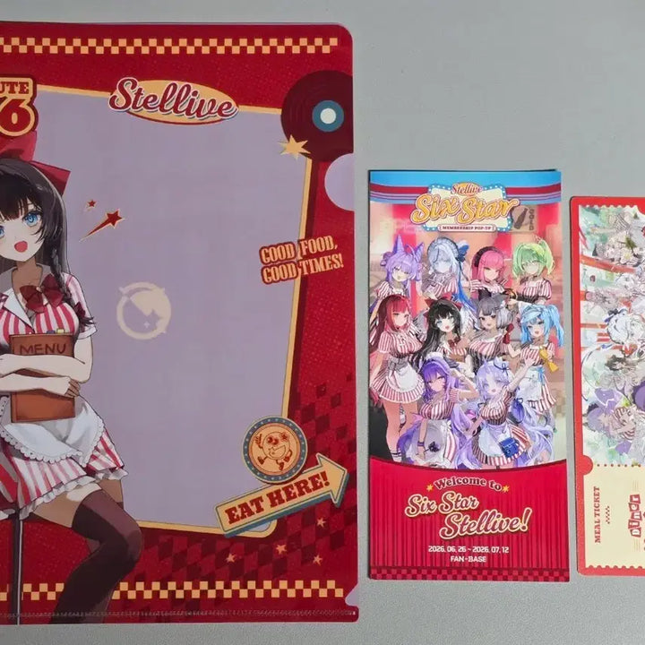 [BUNJANG] Stellive Shirayuki Hina Clear File, L-Folder, Ticket, Pamphlet, Entrance Benefit Set / 스텔라이브 시라유키 히나 클리어파일 l홀더 티켓 팜플렛 입장 특전 식스스타 팝업스토어 팝업