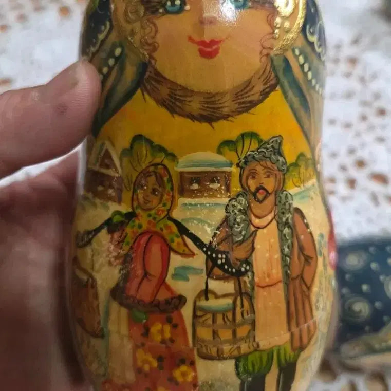 [BUNJANG] Russian Matryoshka Doll 5-Piece Set / 러시아 마트료시카 인형 5개 세트