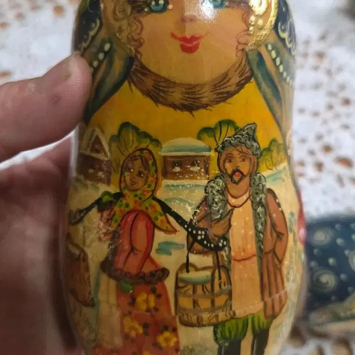 [BUNJANG] Russian Matryoshka Doll 5-Piece Set / 러시아 마트료시카 인형 5개 세트