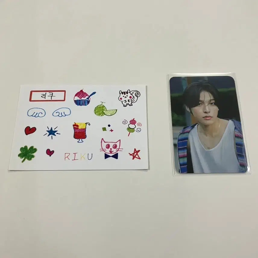[BUNJANG] NCT WISH Riku Exhibition Sticker Photocard / 엔시티위시 리쿠 전시회 스티커 포토카드