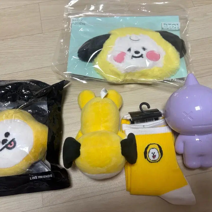 [BUNJANG] BT21 Chimmy Merchandise Set (4 Items + Bonus Tata Figure) / BT21 chimmy 굿즈 4종