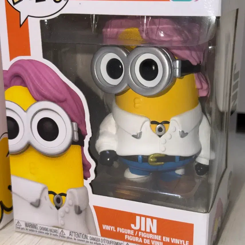 [BUNJANG] BTS Funko Minions Jin Doll Figure Set / [BTS] 펀코 미니언즈 진 인형 팝업 피규어 세트