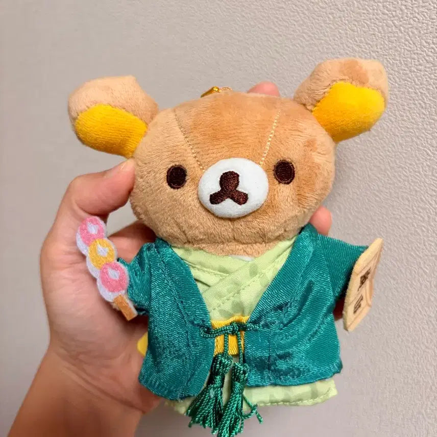 [BUNJANG] Rilakkuma Arashiyama Onsen Dango Keychain (Tag Included) / 리락쿠마 아라시야마 온천 당고 키링(택 o)