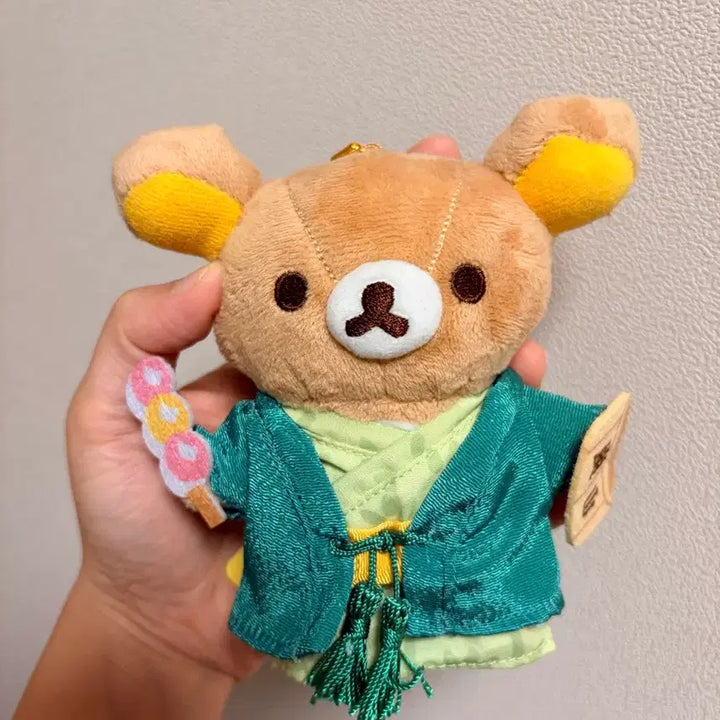 [BUNJANG] Rilakkuma Arashiyama Onsen Dango Keychain (Tag Included) / 리락쿠마 아라시야마 온천 당고 키링(택 o)