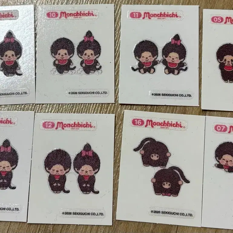 [BUNJANG] Monchhichi Sticker Bundle Set / 몬치치 띠부씰 일괄