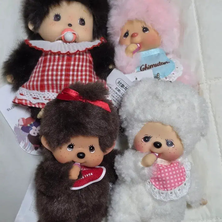 [BUNJANG] Monchhichi 4 Types Bundle Set / 몬치치 4종 일괄 판매