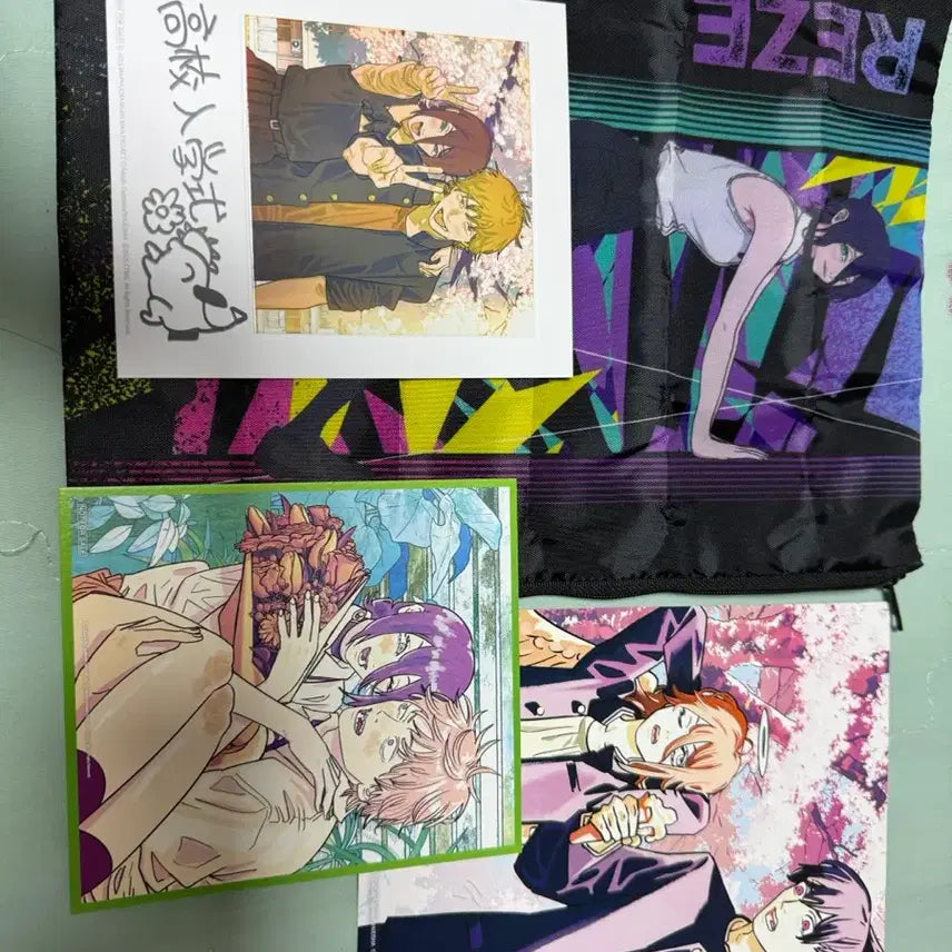 [BUNJANG] Chainsaw Man Special Goods 3 Types + Gacha Pouch / 체인소맨 특전 3종 + 가챠 파우치